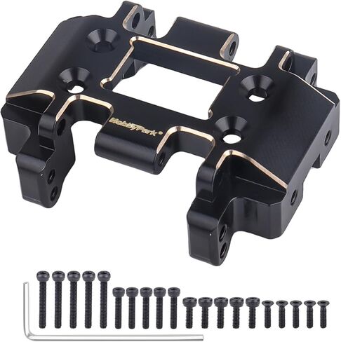 HobbyPark 22.5g Brass Skid Plate for Redcat Ascent-18 Transmissions Mounting Upgrades Parts Redcat 1/18 RC Crawler Parts Heavy Duty Accessories Replacement Black Coating in Saudi Arabia
