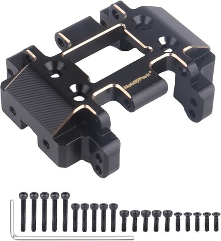 HobbyPark 22.5g Brass Skid Plate for Redcat Ascent-18 Transmissions Mounting Upgrades Parts Redcat 1/18 RC Crawler Parts Heavy Duty Accessories Replacement Black Coating in Saudi Arabia