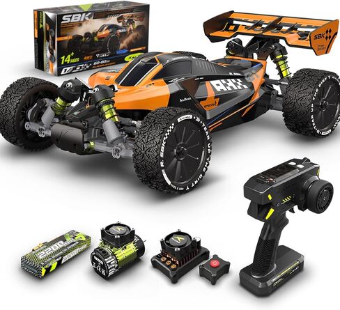 سيارات CROBOLL RLAARLO 1:10 بدون فرش RC للبالغين، سرعة قصوى 40+ ميل في الساعة، 4X4 عربات التي تجرها الدواب على الطرق الوعرة، سيارة سباق RTR مليئة بالصدمات وجهاز التحكم عن بعد in Kuwait