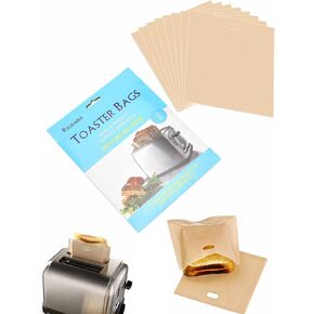 12 عبوة من أكياس محمصة الخبز غير اللاصقة، قابلة لإعادة الاستخدام ومقاومة للحرارة، سهلة التنظيف، أكياس محمصة قابلة للغسل لساندويتشات الجبن وشواية الميكروويف، وأكياس الخبز المحمص للوجبات الخفيفة ساندويتش بانيني (12) in Kuwait