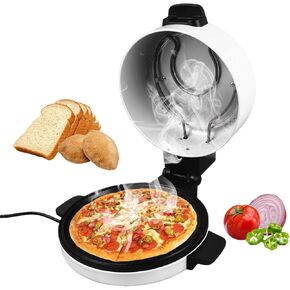 12 inch Electric Pizza Maker,Portable Countertop Pizza Oven with 230°C Fast Heating/Non Stick Surfaces/Indicator Light,Indoor Pancake Maker in Saudi Arabia