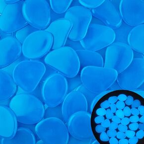 20 قطعة 1.2-1.6 بوصة شكل تقشر بولي يتوهج في الصخور الداكنة أحجار مضيئة متوهجة لأواني النباتات والمناظر الطبيعية وخزان الأسماك وحوض السمك وممر الفناء in Kuwait