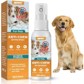 No Chew Spray for Dogs & Cats, Bitter Apple Spray for Dogs to Stop Chewing & Licking, Effective Dog Deterrent to Protect Furniture and Prevent Wound Licking, Non-Toxic, Alcohol-Free in Kuwait