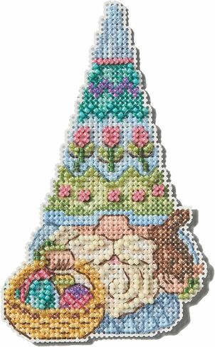Mill Hill Easter Gnome Counted Cross Stitch Ornament Kit 2025 Jim Shore Collection JS202513, 3 x 5 inches, Multi in Saudi Arabia