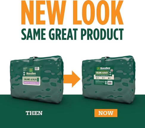 standlee Organic Alfalfa Grab & Go Compressed Hay Bale, Organic Alfalfa for Horses & Livestock, 50 lbs in Kuwait