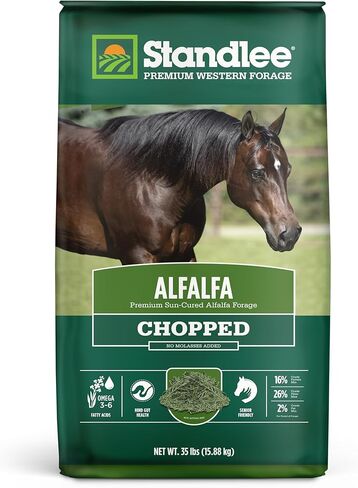standlee Alfalfa Chopped Hay, Alfalfa Hay for Horses & Livestock, 35 lbs in Kuwait