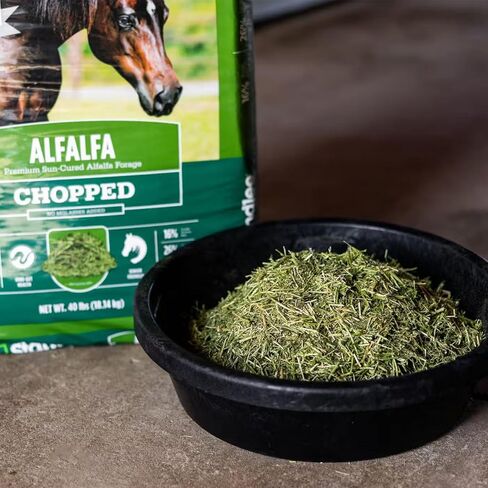 standlee Alfalfa Chopped Hay, Alfalfa Hay for Horses & Livestock, 35 lbs in Kuwait