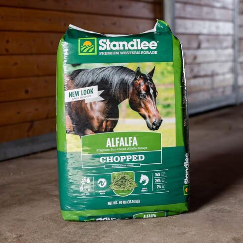 standlee Alfalfa Chopped Hay, Alfalfa Hay for Horses & Livestock, 35 lbs in Kuwait