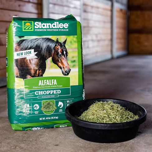 standlee Alfalfa Chopped Hay, Alfalfa Hay for Horses & Livestock, 35 lbs in Kuwait