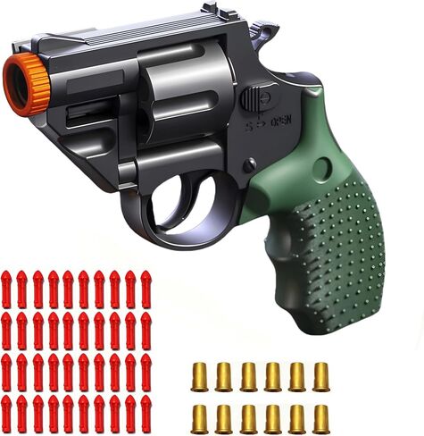 Toy Revolver Gun, Educational Model Toys, Soft Bullet Toy, Gifts for Ages 14+ in Saudi Arabia