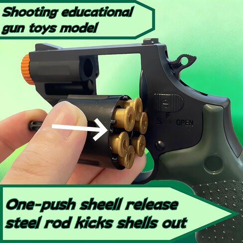 Toy Revolver Gun, Educational Model Toys, Soft Bullet Toy, Gifts for Ages 14+ in Saudi Arabia