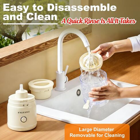 عصارة حمضيات كهربائية، عصارة برتقال قابلة لإعادة الشحن مع USB-C، عصارة عصير ليمون محمولة للبرتقال والليمون والجريب فروت، سهلة التنظيف والاستخدام، إنتاجية عالية للعصير، تشغيل بلمسة واحدة in Kuwait