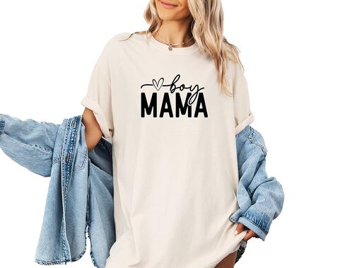 Comfort Colors, Boy Mom Shirt, Cute Mom Life Tee, Mama of Boys Graphic T-Shirt, Christmas Gift for Mom, Trendy Mama Shirt, Boy Mama Tee in Saudi Arabia