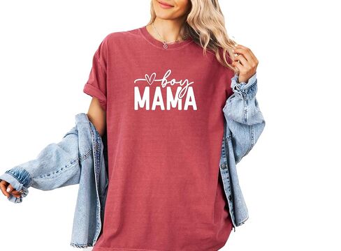 Comfort Colors, Boy Mom Shirt, Cute Mom Life Tee, Mama of Boys Graphic T-Shirt, Christmas Gift for Mom, Trendy Mama Shirt, Boy Mama Tee in Saudi Arabia