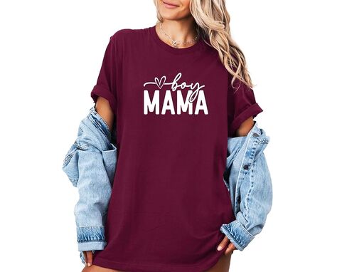 Boy Mom Shirt, Cute Mom Life Tee, Mama of Boys Graphic T-Shirt, Christmas Gift for Mom, Trendy Mama Shirt, Boy Mama Tee in Saudi Arabia