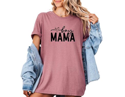 Boy Mom Shirt, Cute Mom Life Tee, Mama of Boys Graphic T-Shirt, Christmas Gift for Mom, Trendy Mama Shirt, Boy Mama Tee in Saudi Arabia