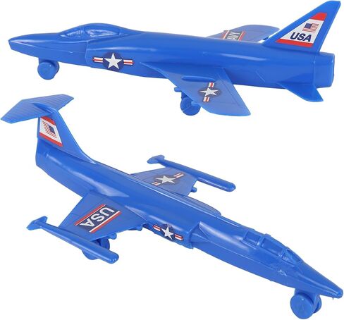 TimMee Plastic Army Men Cold War Fighter Jets - OD Green Airplanes Made in USA in Saudi Arabia