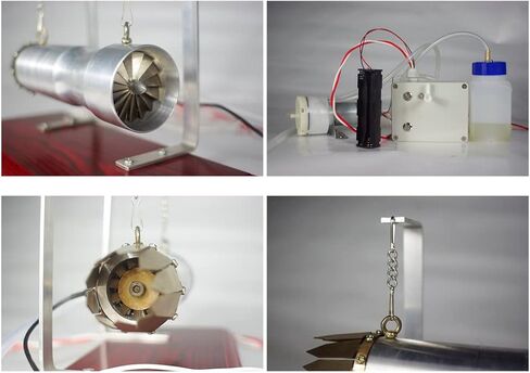 نموذج محرك الاحتراق الداخلي الصغير Helixsun SKYMECHMAN AERO-Engine، محرك توربين نفاث للطيران، يمكن استخدامه كزينة قابلة للتجميع على سطح المكتب in Kuwait
