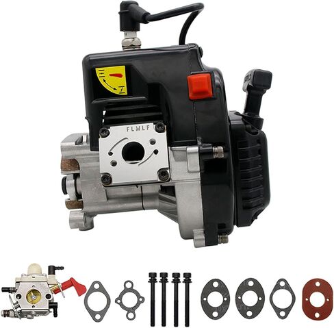 FLMLF 32CC 11HP Professional Reed Engine with Carb 1191 Black Cylinder Head for 1/5 HPI Baja LOSI 5IVE T RC Car Parts in Saudi Arabia