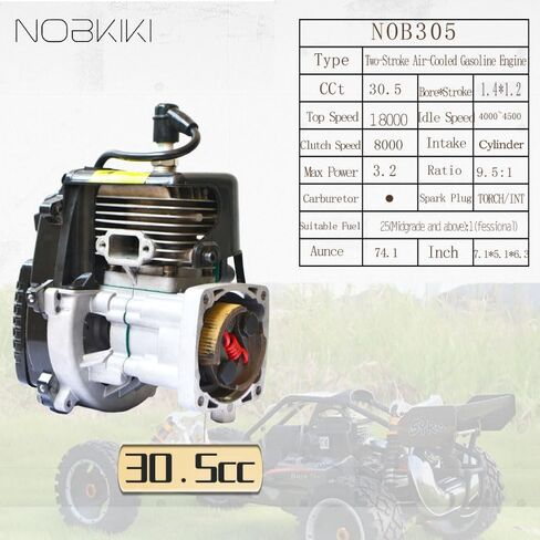 30.5cc 1/5 Scale 2-Stroke Gasoline RC Engine. Fit for Baja HPI Losi Redcat Rovan Compatible with Zenoah ChongYang FLMLF RCMK KM Rovan in Saudi Arabia