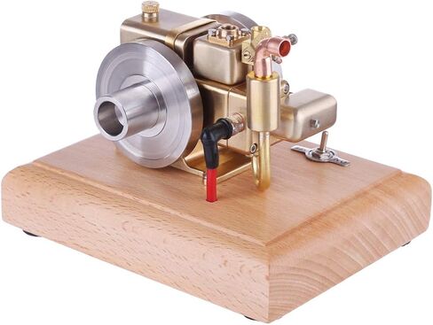 FS-S100AT Single-Cylinder 4-Stroke Nitro Gasoline Engine Model, Transparent Combustion Chamber Internal Combustion Engines, All-Metal Micro RC Engine Power for Car, Boat & Teaching Display in Saudi Arabia
