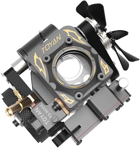 FS-S100AT Single-Cylinder 4-Stroke Nitro Gasoline Engine Model, Transparent Combustion Chamber Internal Combustion Engines, All-Metal Micro RC Engine Power for Car, Boat & Teaching Display in Saudi Arabia