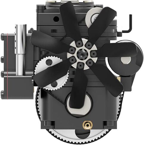FS-S100AT Single-Cylinder 4-Stroke Nitro Gasoline Engine Model, Transparent Combustion Chamber Internal Combustion Engines, All-Metal Micro RC Engine Power for Car, Boat & Teaching Display in Saudi Arabia