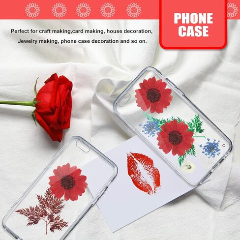 60PCS Natural Small Dried Sunflowers for Resin, Red Real Pressed Sunflower Dry Sunflowers for Crafts DIY Epoxy Resin Mold Jewelry Candle Scrapbooking Card Making Home Wedding Decoration in Saudi Arabia