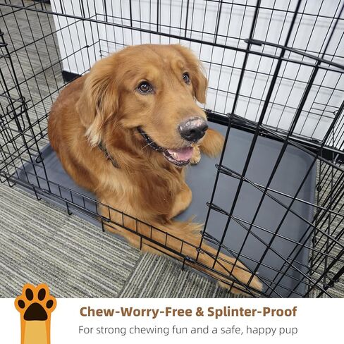 Silicone Dog Crate Tray for Large Crates - Heavy Duty Replacement Pan & Non-Slip Liner, Durable Washable Bottom Tray, Odor Resistant (Light Gray) in Saudi Arabia