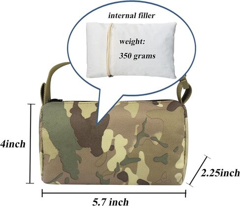 حقيبة راحة للرماية للبنادق، مملوءة بحقيبة رمل للرماية 600D-أكسفورد، دعم أمامي وخلفي، حقيبة ضغط لحمل المسدس، حامل حامل للرماية والصيد in Kuwait