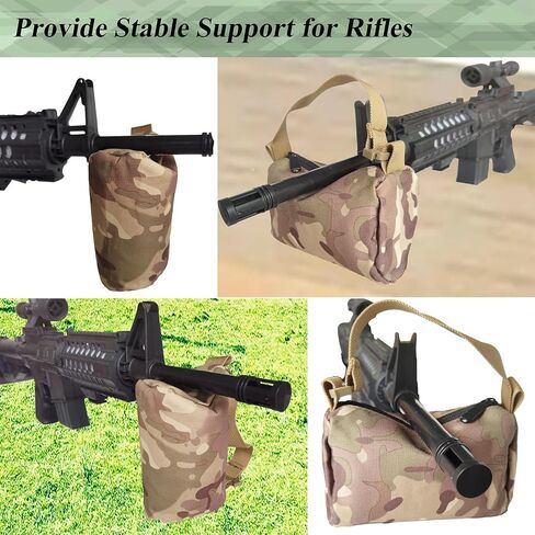 حقيبة راحة للرماية للبنادق، مملوءة بحقيبة رمل للرماية 600D-أكسفورد، دعم أمامي وخلفي، حقيبة ضغط لحمل المسدس، حامل حامل للرماية والصيد in Kuwait