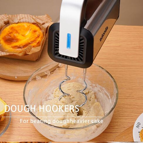 Hand Mixer Electric 5 Speed Kitchen Hand Held Mixer with Turbo Boost,Stainless Steel Performance Hand Mixer Includes 6 Attachments for Easy Whipping Dough, Cream, Cake in Saudi Arabia