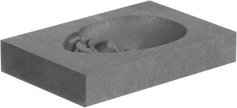 Lurrose Graphite Ingot Mold: High Density Skull Head Graphite Crucible - Casting Mold for DIY Metal Melting for Laboratory and Science Education Use in Saudi Arabia