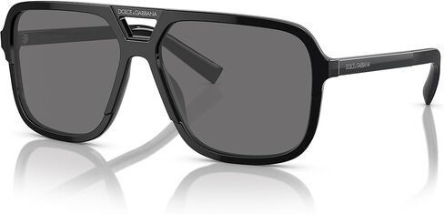 Dolce&Gabbana Man Sunglasses Havana Transparent Blue Frame, Brown Gradient Dark Brown Lenses, 58MM in Saudi Arabia