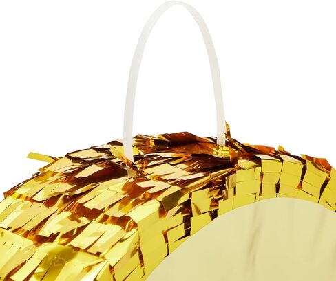 Juvale Gold Foil Number 6 Pinata - Shimmering Gold Centerpiece & Pinatas for Birthday Party - For 6th Birthday Decorations for Boys - 15.5x10.5x3 in in Saudi Arabia
