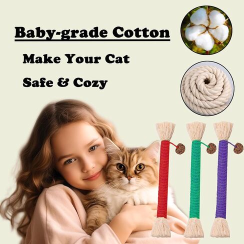 Cat Toys 3Pack Silvervine Chew Stick Kitten Treat Catnip Toy Kitty Natural Stuff Catnip Matatabi for Cleaning Teeth Indoor Dental Snack Interactive in Saudi Arabia