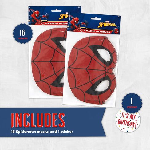 Unique Spiderman Party Favors and Birthday Decorations - Spider Man Masks - Officially Licensed in Kuwait