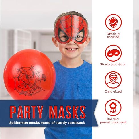 Unique Spiderman Party Favors and Birthday Decorations - Spider Man Masks - Officially Licensed in Kuwait