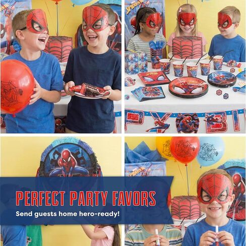 Unique Spiderman Party Favors and Birthday Decorations - Spider Man Masks - Officially Licensed in Kuwait