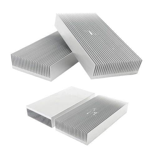 DIY Cooler Aluminum Heatsink Grille Shape Radiator Heat Sink Chip for IC LED Power Transistor 100x14x20mm ~ 300x147x44mm(150mm x 25mm,Length 250mm,with Adhesive) in Kuwait