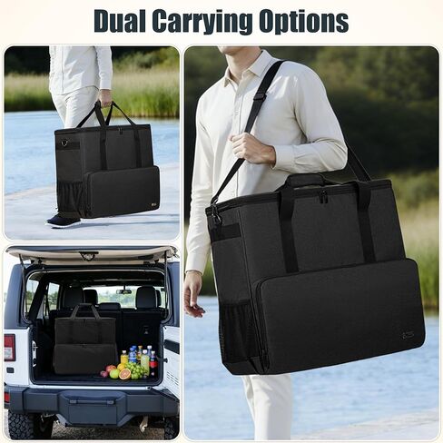 CURMIO Carrying Case Compatible with Ninja SLUSHi Max Machine FS605 Series, Smart Frozen Drink Maker Travel Bag with Bottom Board and Shoulder Strap, Black in Saudi Arabia