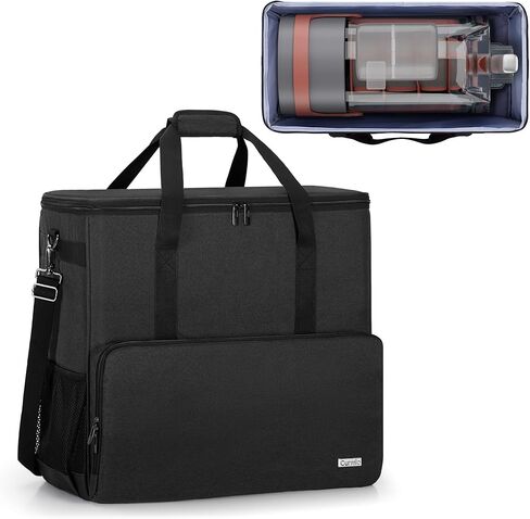 CURMIO Carrying Case Compatible with Ninja SLUSHi Max Machine FS605 Series, Smart Frozen Drink Maker Travel Bag with Bottom Board and Shoulder Strap, Black in Saudi Arabia