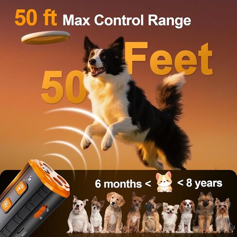 جهاز ردع لحاء الكلاب، درع النباح مع 3X بالموجات فوق الصوتية لإيقاف كلب الجيران أو امتلاكه، آمن، قابل لإعادة الشحن، آمن محمول لتدريب الكلاب في الأماكن المغلقة وفي الهواء الطلق in Kuwait