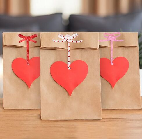 Gift Boutique 450 ياردة من أشرطة عيد الحب على شكل قلب، 3 لفات 150 ياردة لكل لفة؛ قلوب وردية وحمراء وبيضاء لعيد الحب وحفلات عيد الحب لوازم ديكور لبالونات عيد الحب in Kuwait