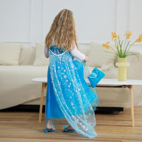 Meland Princess Dress Up for Girls – Light Up Halloween Costume for Girls Age 3-10, Princess Toys for Christmas Birthday Gift in Kuwait