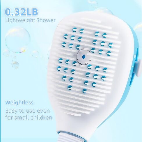 Deshedding Dog Bath Brush With Shampoo Dispenser - 2-In-1 Shower Hose Attachment For Dogs, Adjustable Handle For Kids And Adults, Includes Silicone Scrubber For Easy Washing (Gun gray) in Saudi Arabia