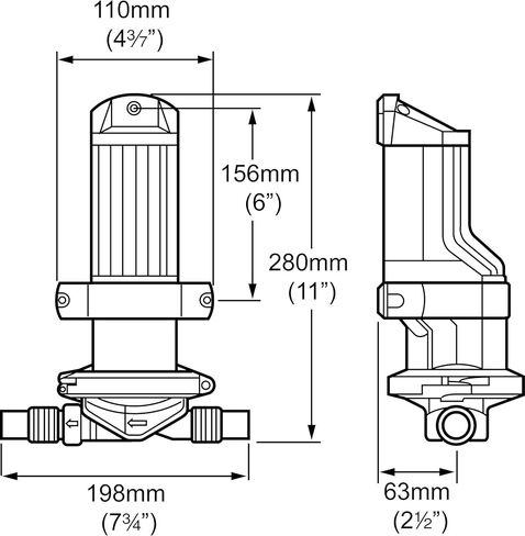 Whale Gulper Toilet Pump for Holding Tank - Electric Discharge/Pump-Out - 4.6 GPM Flow Rate - 12V/24V in Saudi Arabia