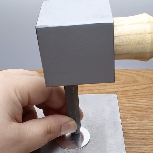 The Beadsmith Square Head Hammer – Metal Elements – 10.5 Inches Long, Wooden Handle, 1.75LB Head with a 50mm Face – Steel Mallet for Stamping, Dapping and Chasing in Saudi Arabia