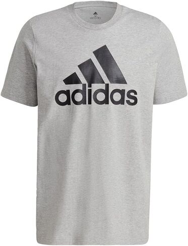 adidas Men's Badge of Sport Tee, Linen Green/Green Oxide, Large in Saudi Arabia
