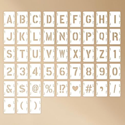 36 قطعة من استنسل المجلات، استنسل مخطط لليوميات، دفتر القصاصات، دفتر اليوميات، دفتر القصاصات، مورد قصاصات قابل للغسل ومتين in Kuwait